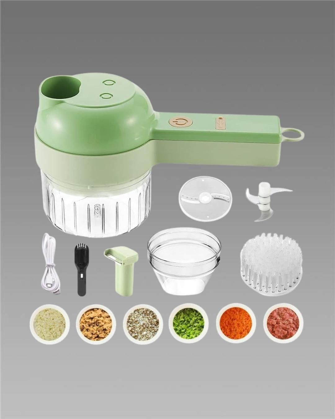 Multi-Function Electric vagitabe Chopper – Chop, Slice & Fast Chopping, Easy Cooking