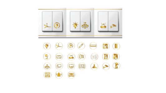 Golden Switch Stickers — Luxury Accent for Every Switch” pack of 300pcs