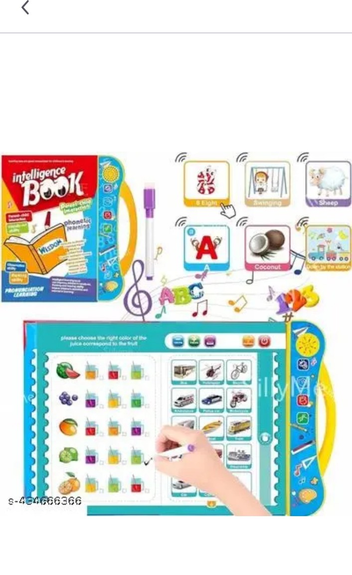 Intelligent Educational Book with Sound & Light – ABC and all methods for kids