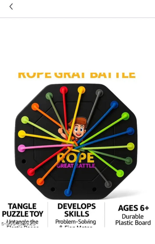 MERISHOPP Rope Untangle Toy Sensory Social Mind Toy Kids knowledge increasing Puzzle