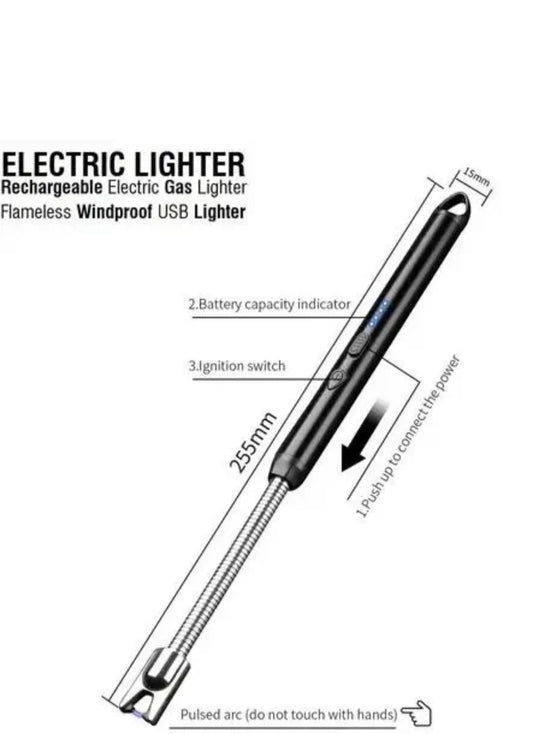 Rechargeable USB Electric Lighter for Candles and kitchen Gas