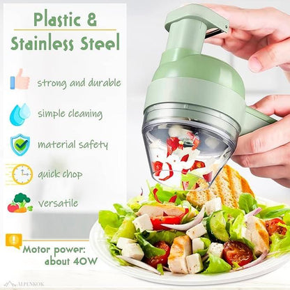 Multi-Function Electric vagitabe Chopper – Chop, Slice & Fast Chopping, Easy Cooking