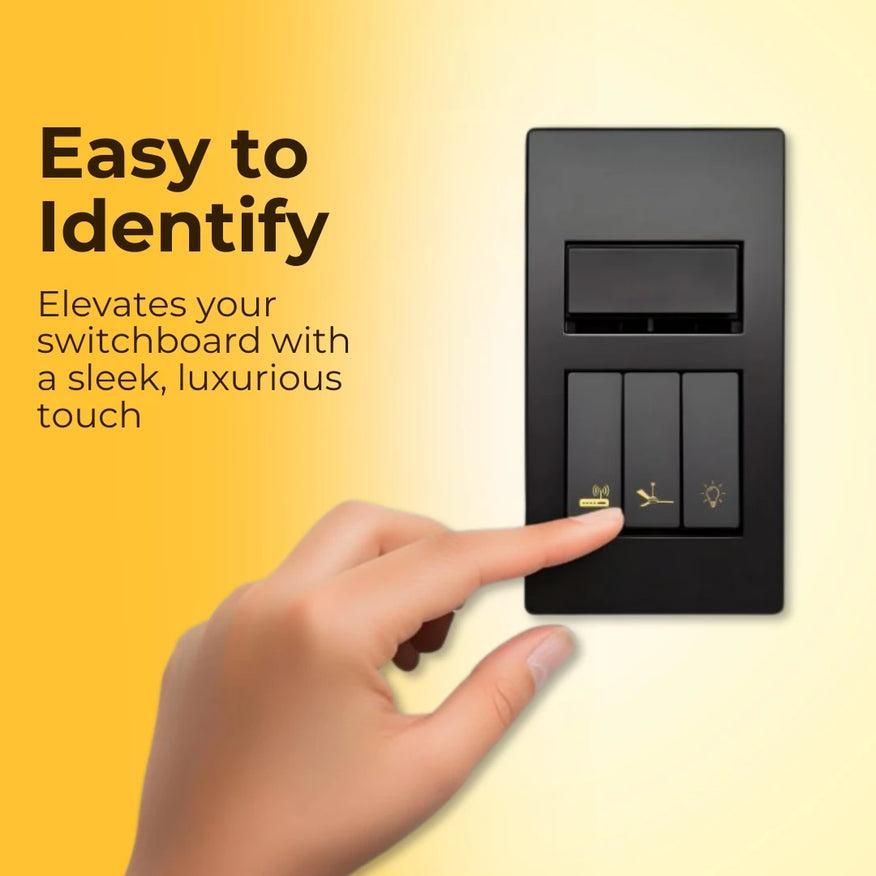 Golden Switch Stickers — Luxury Accent for Every Switch” pack of 300pcs
