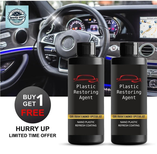 Nano Plastic Restoring Coating | Car Plastic Trim & Dashboard Restorer – Buy 1 Get 1 Free (each on 100ml)