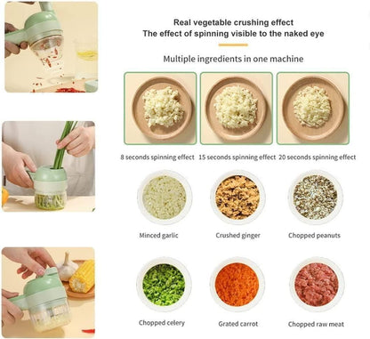 Multi-Function Electric vagitabe Chopper – Chop, Slice & Fast Chopping, Easy Cooking