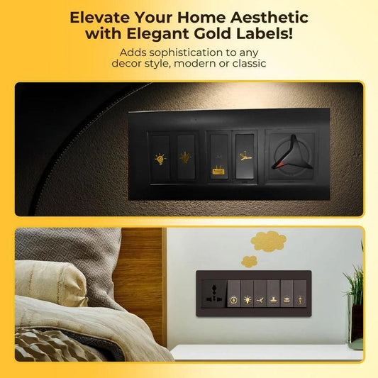 Golden Switch Stickers — Luxury Accent for Every Switch” pack of 300pcs