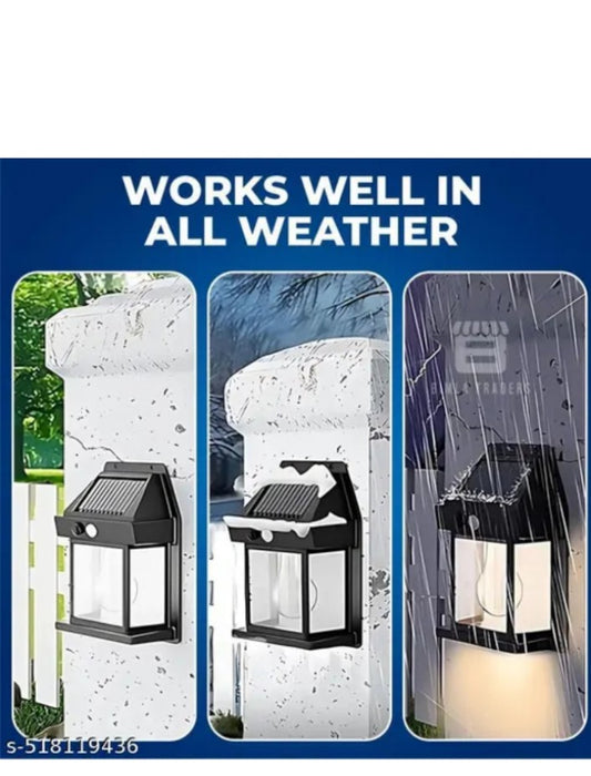 Solar Motion Sensor Wall Light – Weatherproof LED Lamp for Outdoor Security & Decor