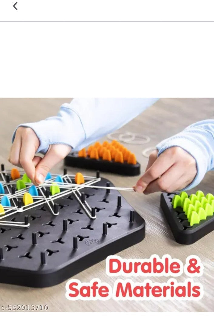BrainFlex™ Triangle Band Strategy Game – Fun Rubber Band Puzzle for Kids & Adults