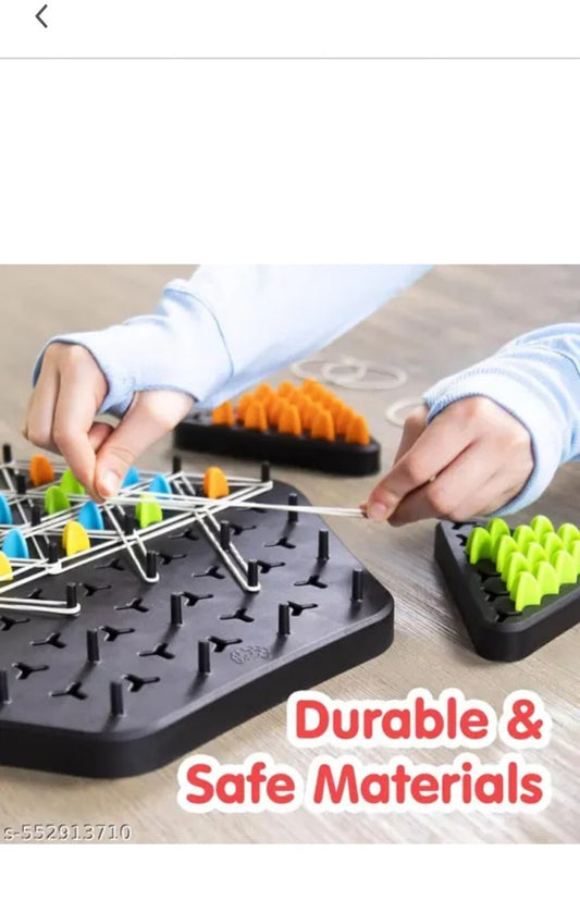 BrainFlex™ Triangle Band Strategy Game – Fun Rubber Band Puzzle for Kids & Adults