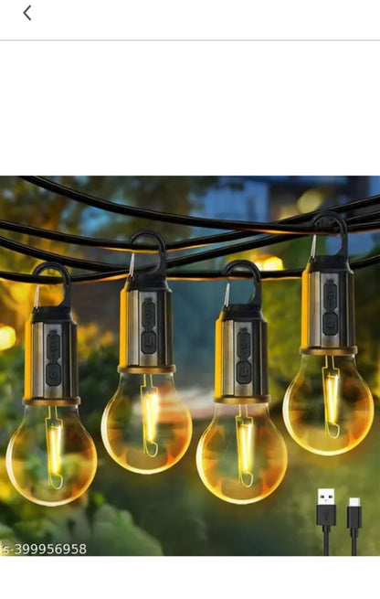 🔦 Campion USB Rechargeable Camping & Emergency LED Bulb – Portable Hanging Light for Outdoor & Indoor Use (Yellow, Pack of 1)
