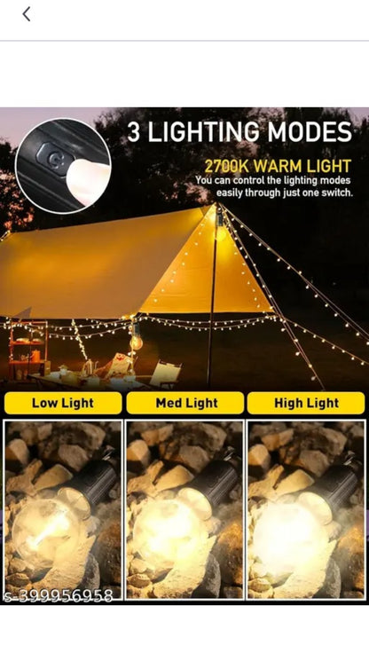 🔦 Campion USB Rechargeable Camping & Emergency LED Bulb – Portable Hanging Light for Outdoor & Indoor Use (Yellow, Pack of 1)
