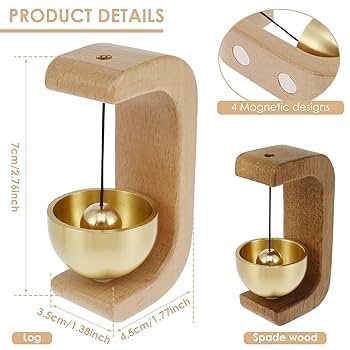 Maycreate Classic Wooden Door Bell – Handcrafted Design with Pleasant Sound